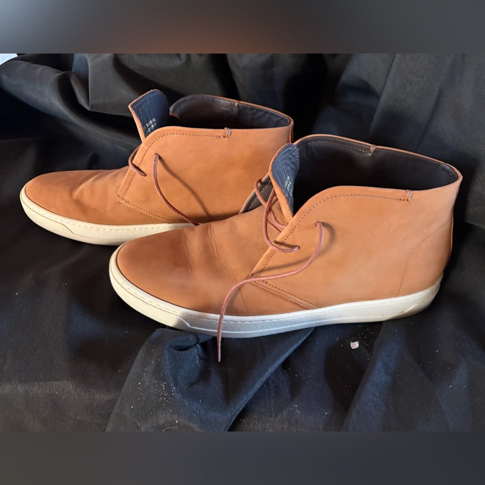 Tan Chukka Boots These are tan leather Bruno Magli chukka boots made in Italy.